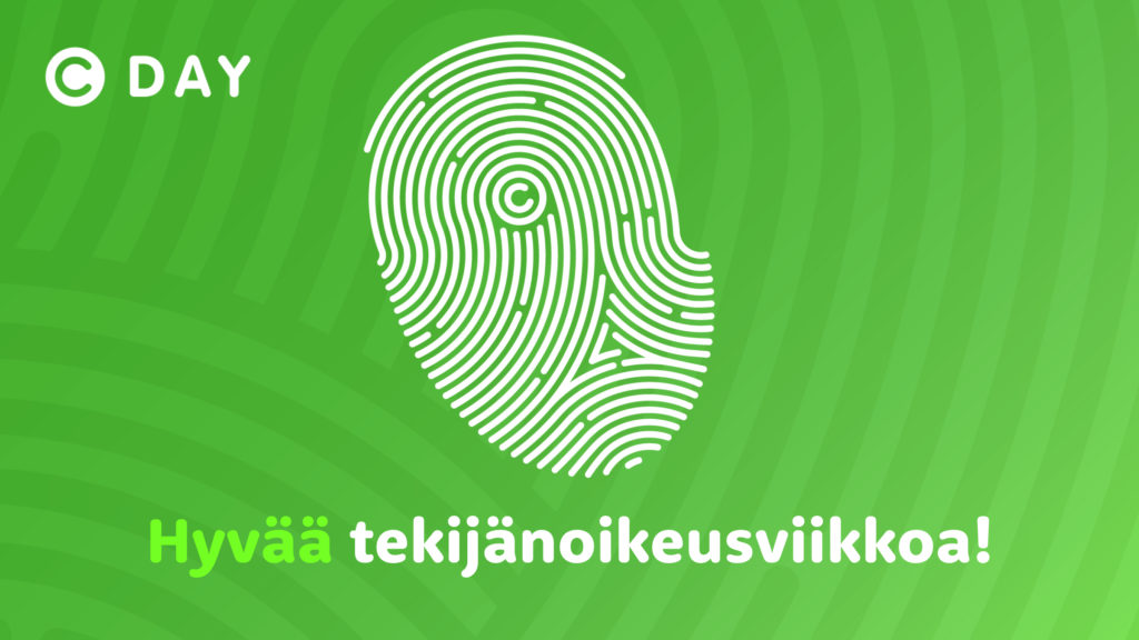 Hyvää tekijänoikeusviikkoa